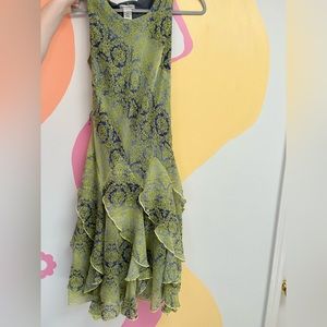 90s Y2K silky midi dress